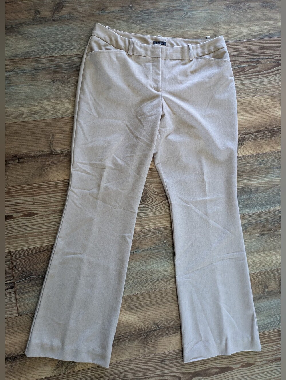 Worthington Beige Tan Modern Fit Mid Rise Trousers Dress Pants 10